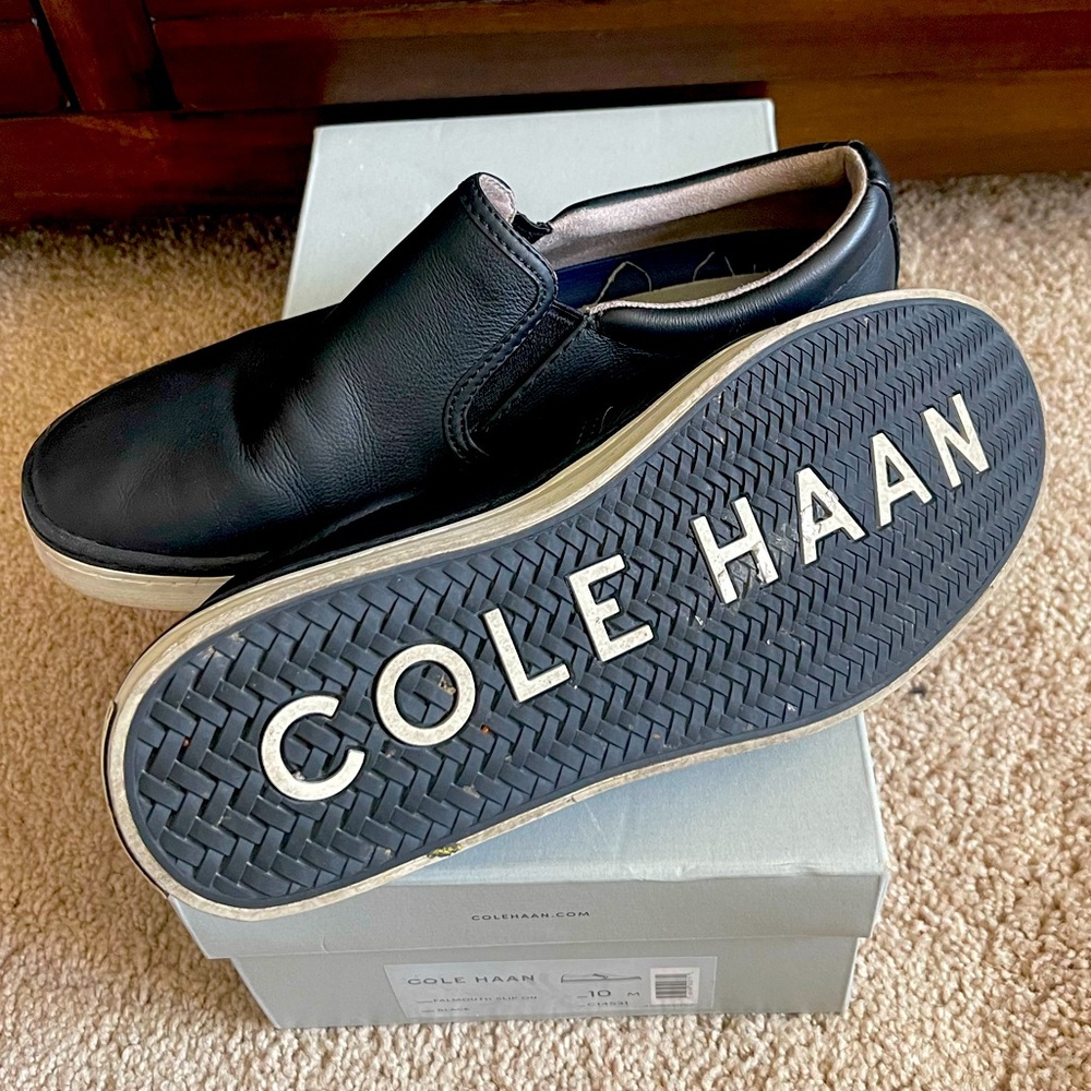 Pre-Owned Black Cole Haan Falmouth Slip On Men’s Sz 10